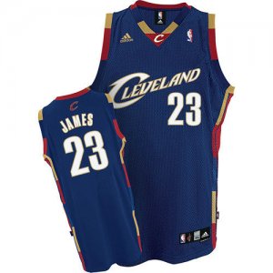Maillot De Basket Cleveland Cavaliers LeBron James 23 Engrener Retro Bleu